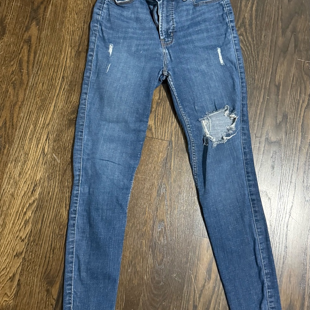 Skinny Jeans - Blue Women's Stretch Denim